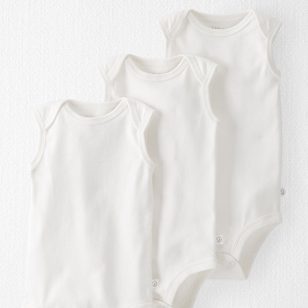 NWT Carter’s 3-Pack Organic Cotton Rib Bodysuits